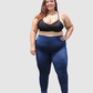 Leggins Pretina Unicolor en Tela Nylon Dama