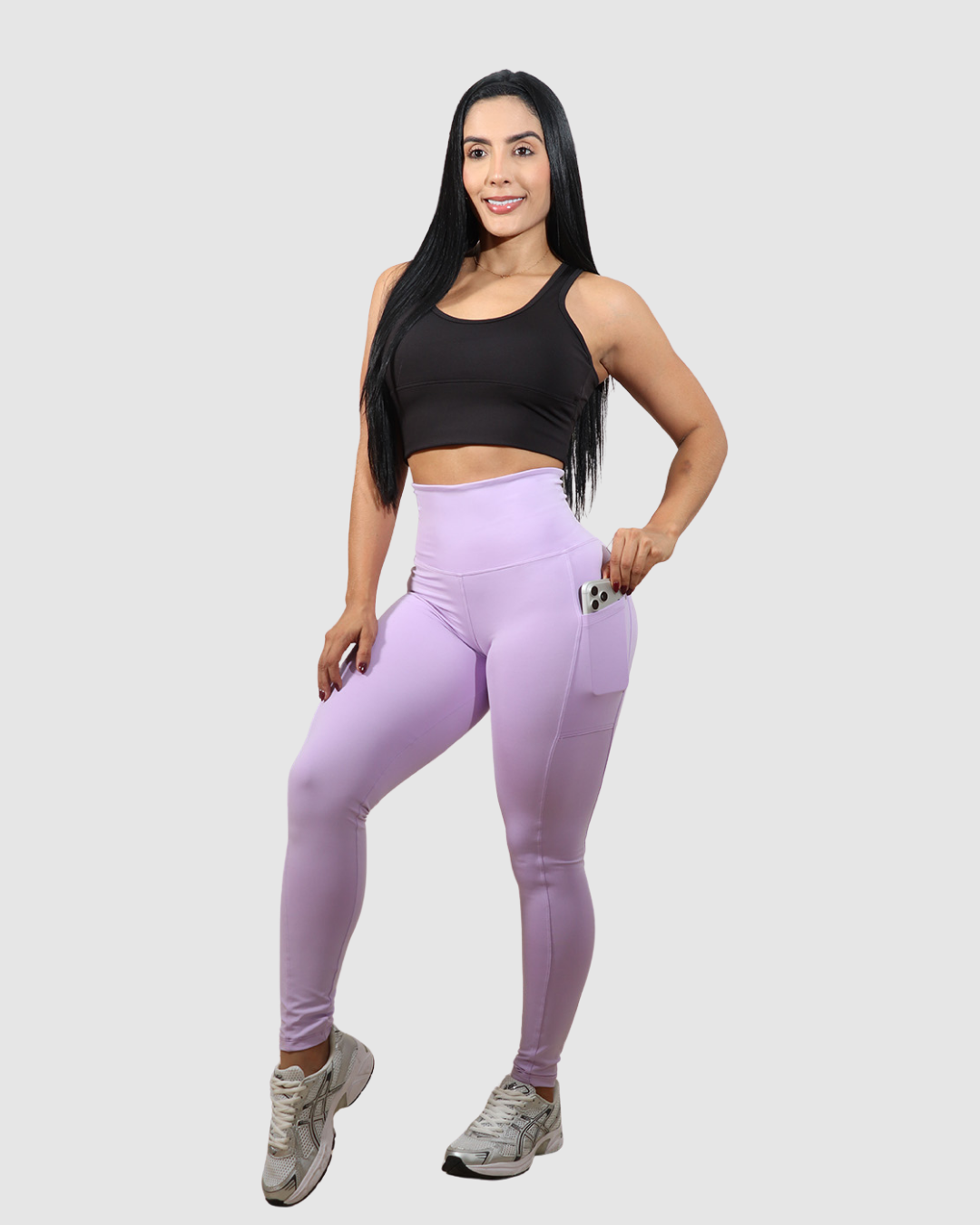 Leggins Tobillero Deportivo con Bolsillos Laterales