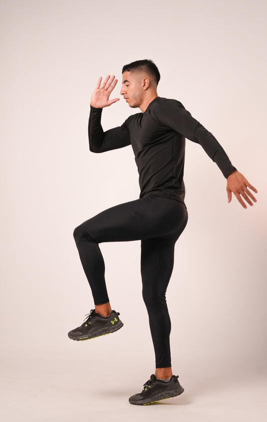Buso Manga Larga Compresión Lycra Para Hombre