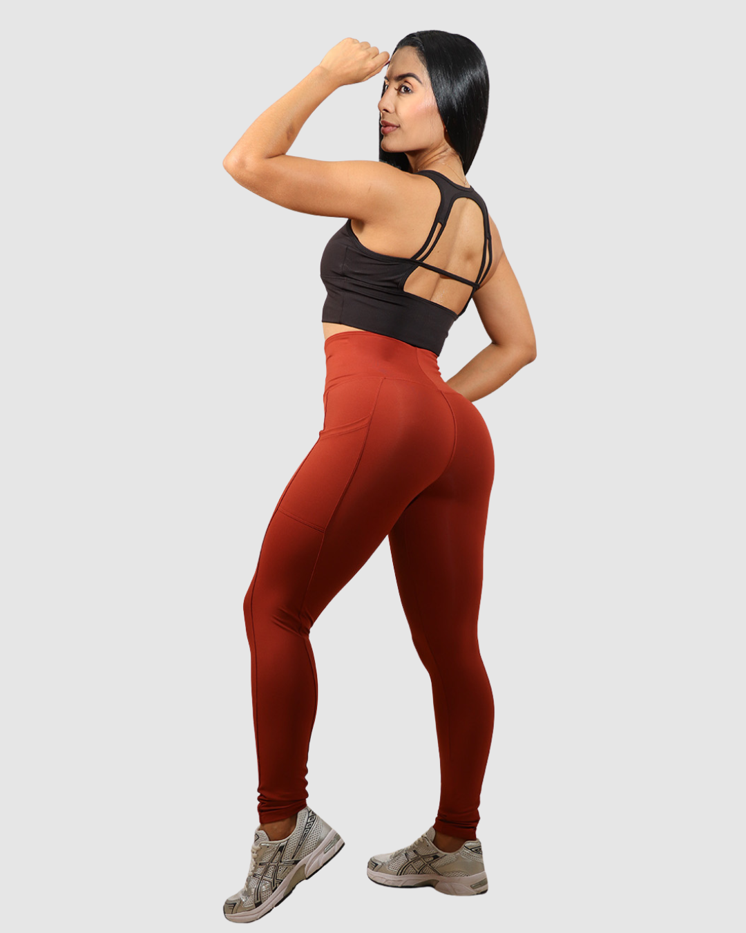 Leggins Tobillero Deportivo con Bolsillos Laterales