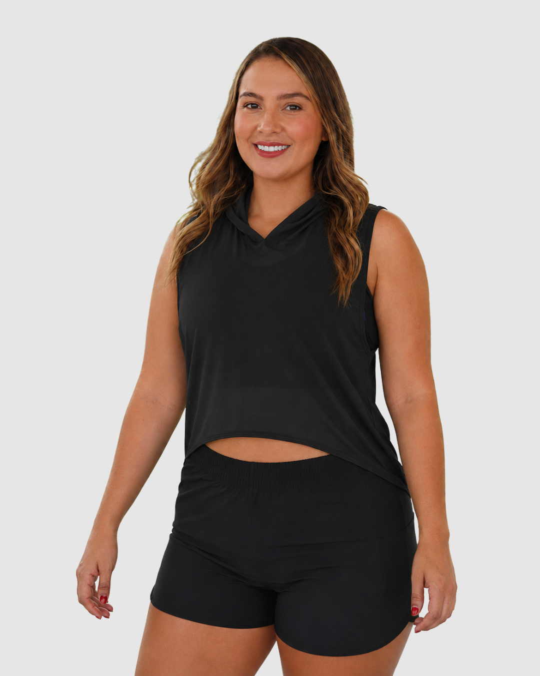 Blusa Velo con Capucha Deportiva Dama