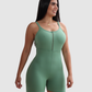 Enterizo Corto Push Up Efecto Levanta Cola y Cierre en Busto