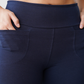 Leggins Bota Recta con Bolsillos Delanteros en Tela Algodón