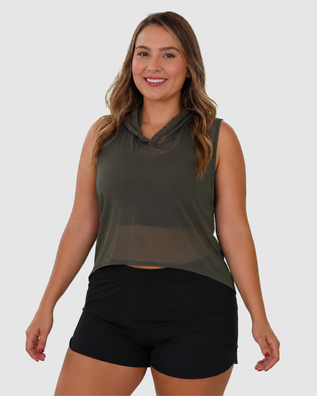Blusa Velo con Capucha Deportiva Dama