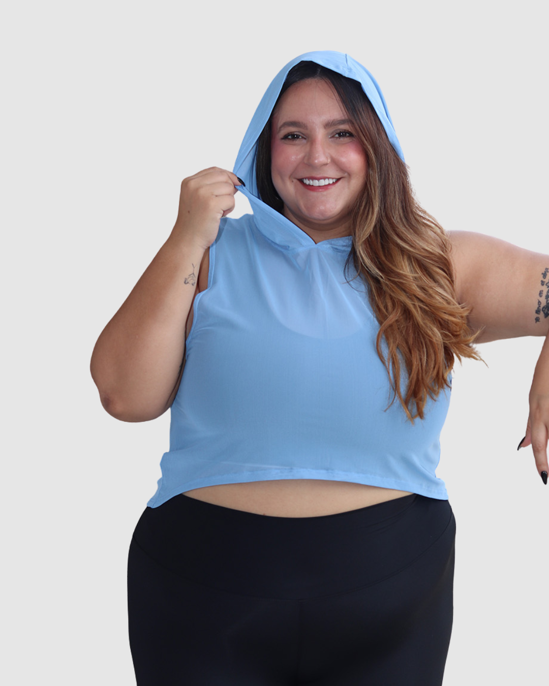 Blusa Velo con Capucha Deportiva Dama