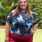 Blusa Velo Manga Estampada (Ref 542)