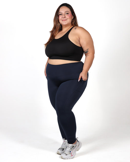 Leggins Tobillero Deportivo con Bolsillos Laterales