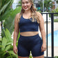 conjunto short + top abertura espalda