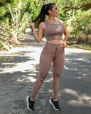 Conjunto Leggins Nylon Cierre (Ref 275 Y Ref 488)