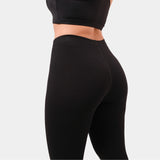 Leggins Unicolor en Tela Algodón Pretina Resorte Mujer